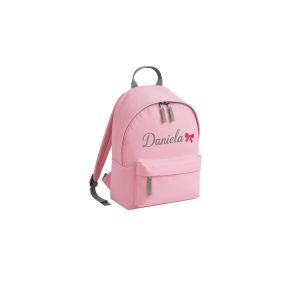 Mochila rosa personalizada